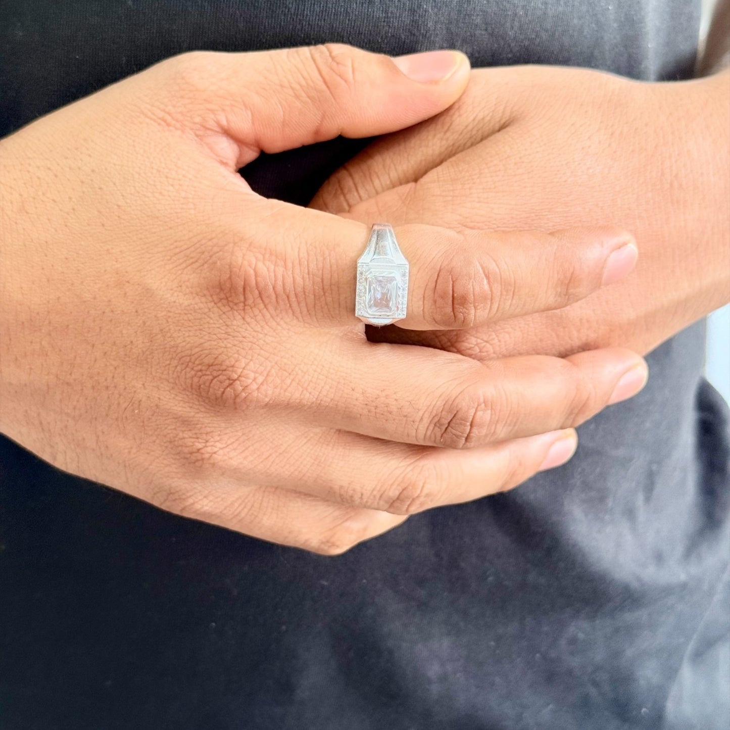 Crystal Titan Gents Ring