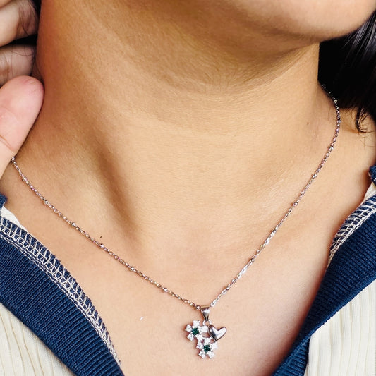 Emerald Bloom Heart Set