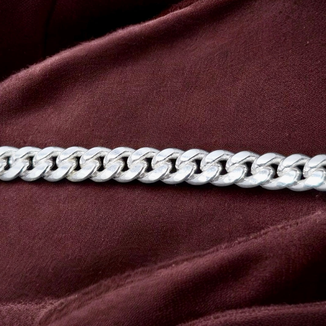 Men’s Silver Curb Bracelet – Everyday Classic