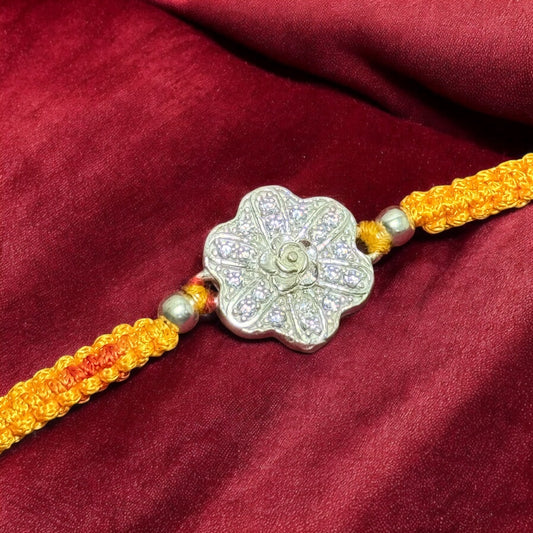 Traditional Silver Rakhi