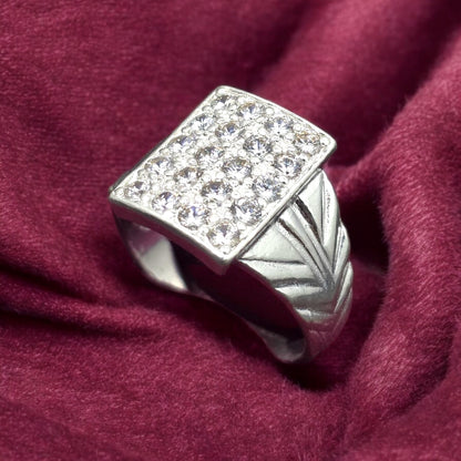 Majestic CZ Frame Gents Ring