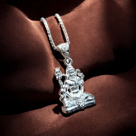 Lord Shiva Silver Pendant
