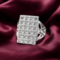Majestic CZ Frame Gents Ring