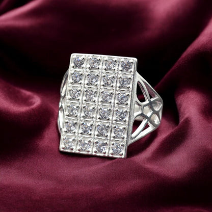 Majestic CZ Frame Gents Ring