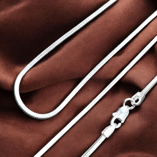 Silver Serpent Chain 20 Inches