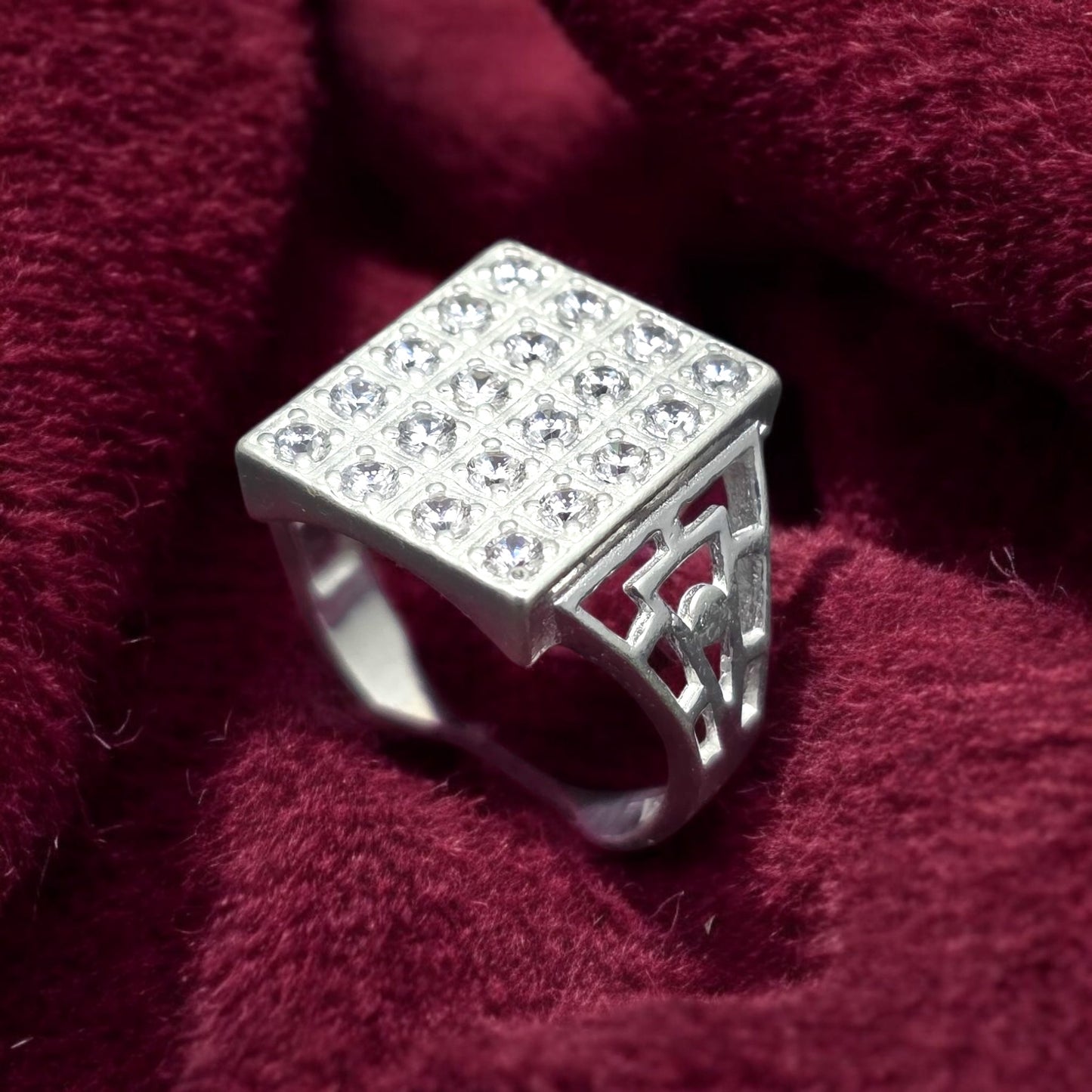 Majestic CZ Frame Gents Ring