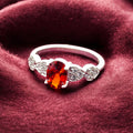 Crimson Elegance  Ladies  Ring