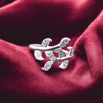 Leaf Curve Wrap  Ladies  Ring