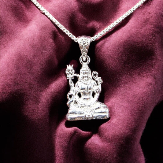 Lord Shiva Silver Pendant