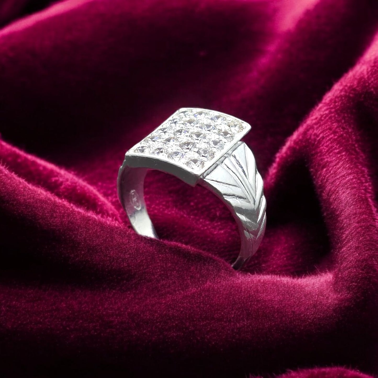 Majestic CZ Frame Gents Ring