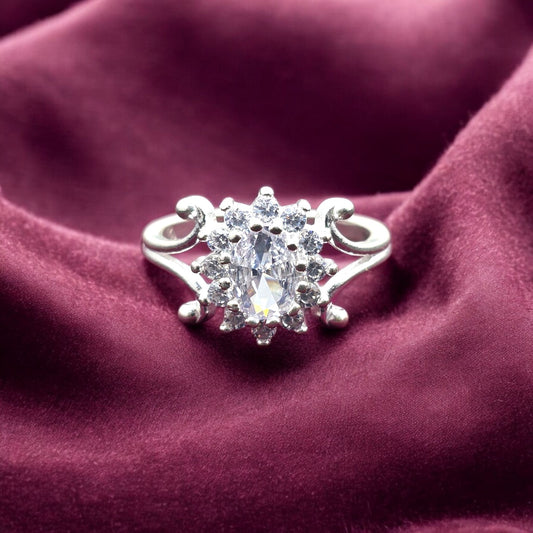 Floral Swirl Vintage Ladies Ring