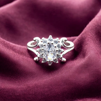 Floral Swirl Vintage Ladies Ring