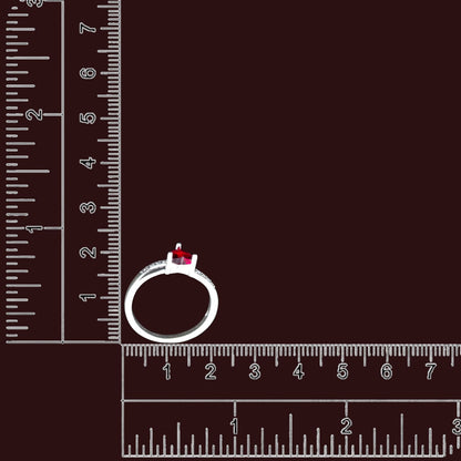 Red Heart Sparkle Ladies Ring