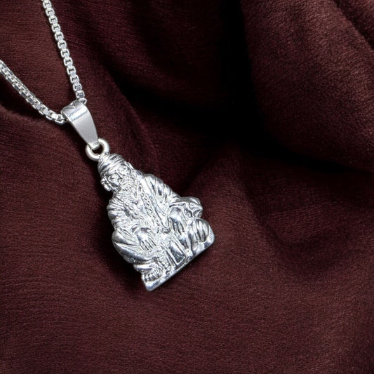 Sai Baba Silver Pendant
