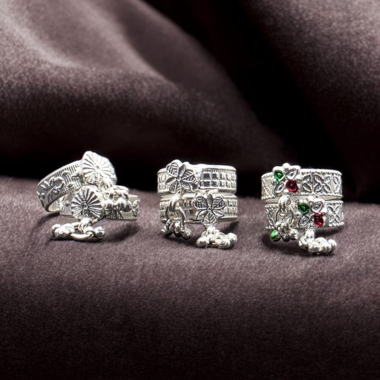 Charm Flower Bell Toe Rings