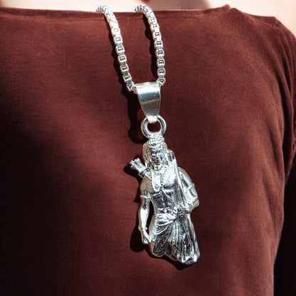 Lord Ram Silver Pendant