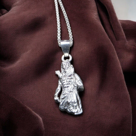 Lord Ram Silver Pendant