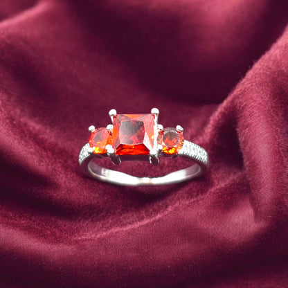 Fiery Princess Trio Ladies Ring