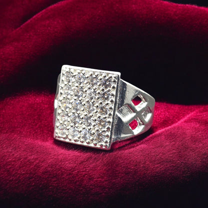 Majestic CZ Frame Gents Ring