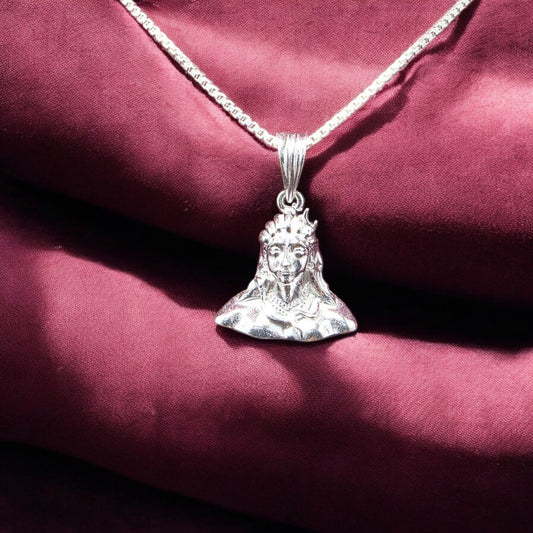 Lord Shiva (Adiyogi) Silver Pendant