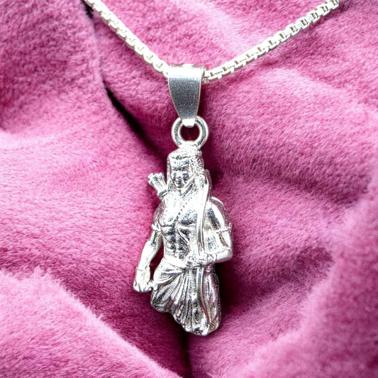 Lord Ram Silver Pendant