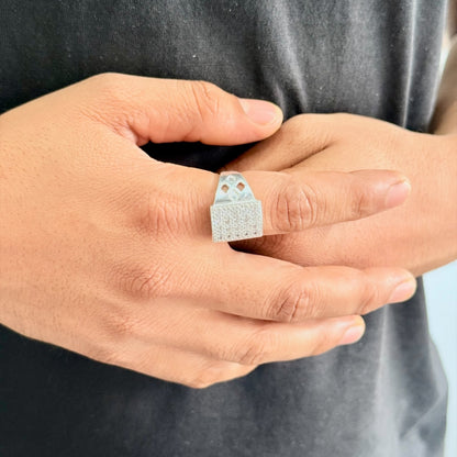 Majestic CZ Frame Gents Ring