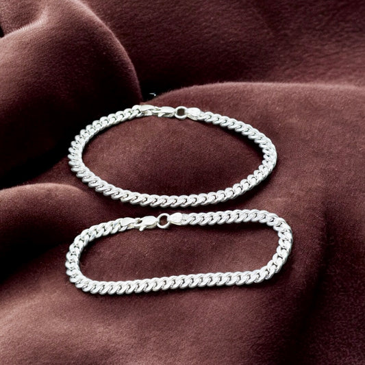 Men’s Silver Curb Bracelet – Everyday Classic