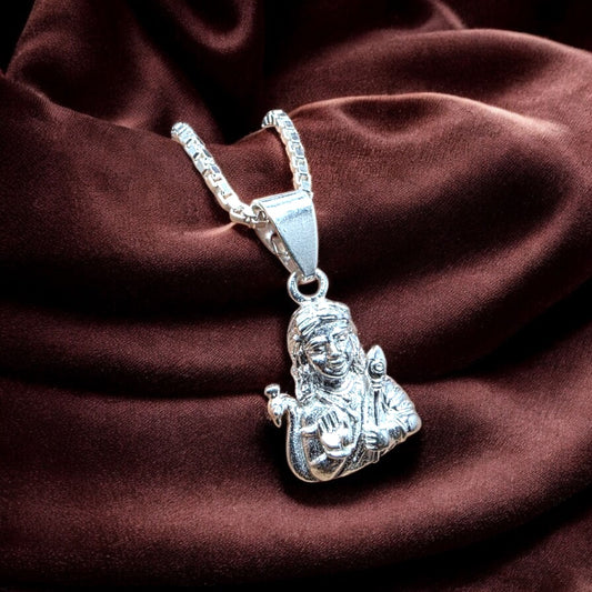 Lord Kartikeya Silver Pendant