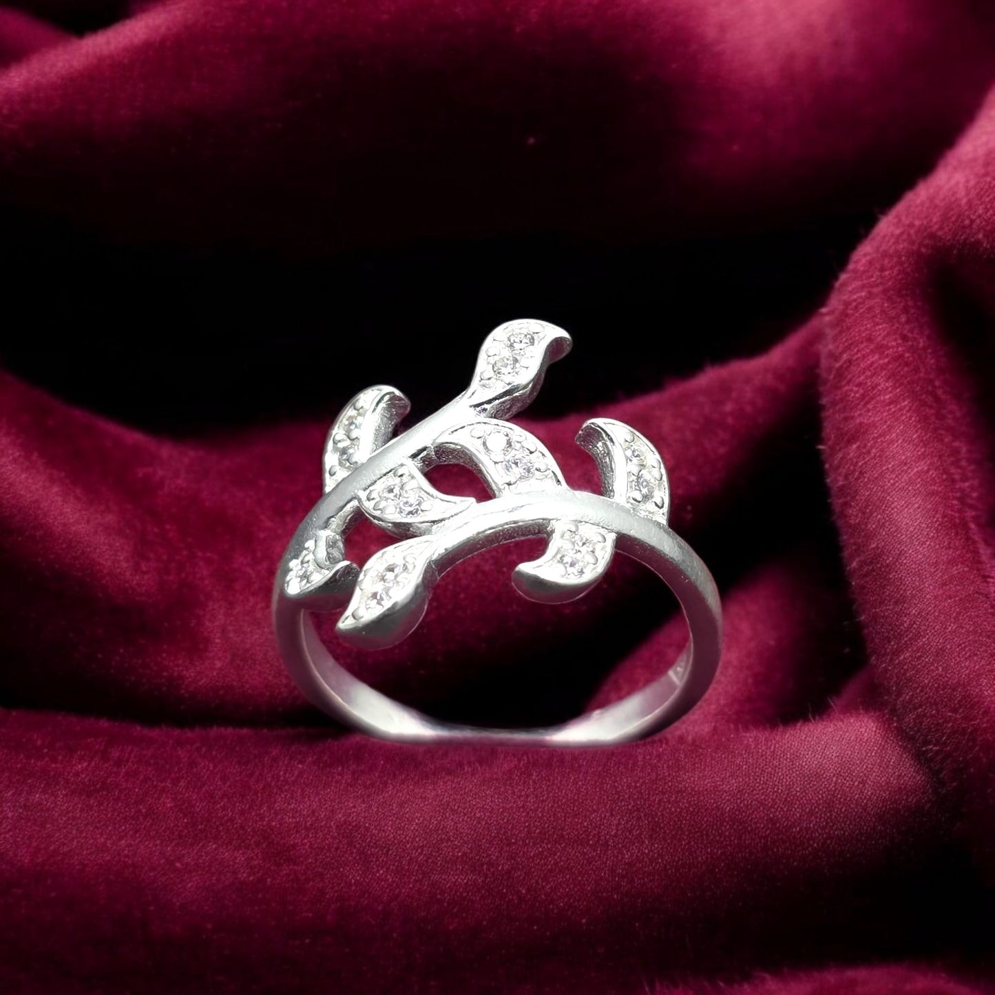 Leaf Curve Wrap  Ladies  Ring