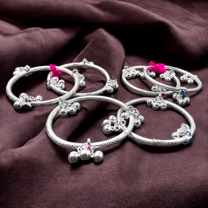 Traditional Baby Leg Kada with Ghungroos (Pair)