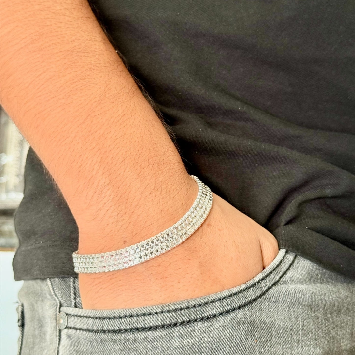 Mens Silver Bracelet