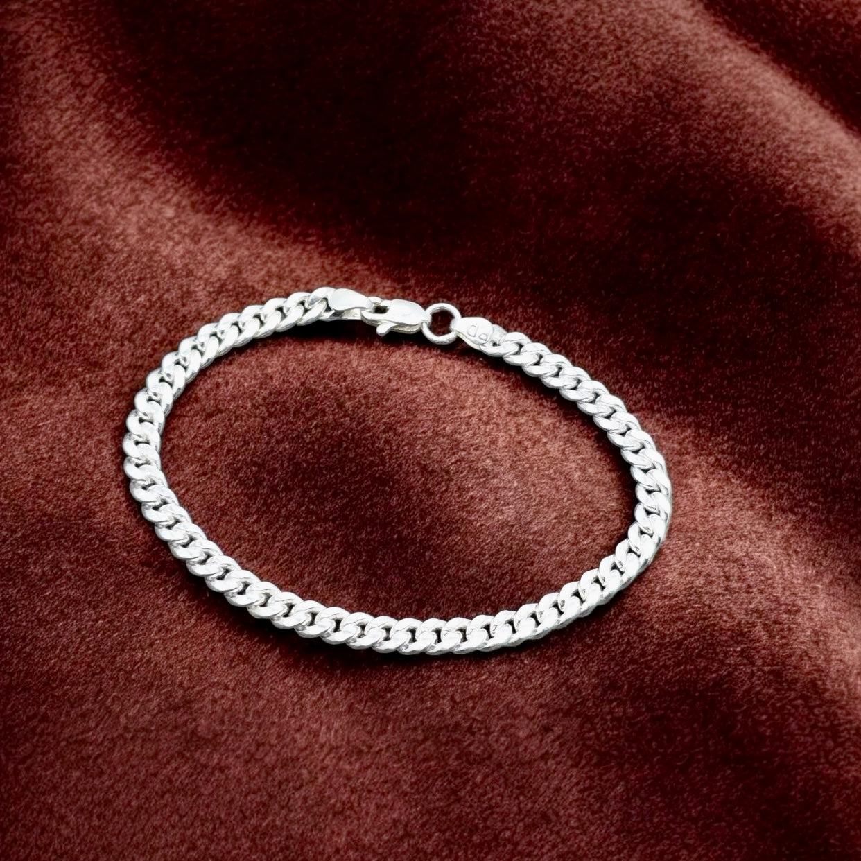 Men’s Silver Curb Bracelet – Everyday Classic