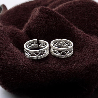 Wavy Harmony Toe Rings