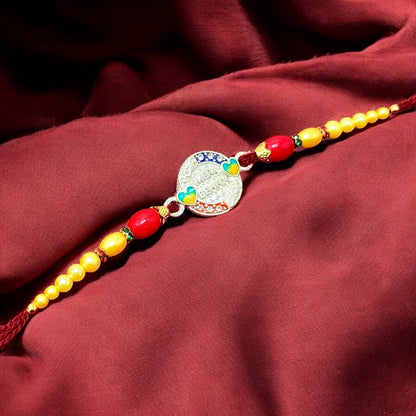 Traditional Silver Rakhi