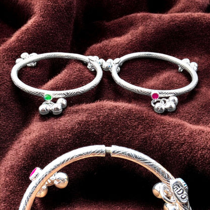 Traditional Baby Leg Kada with Ghungroos (Pair)