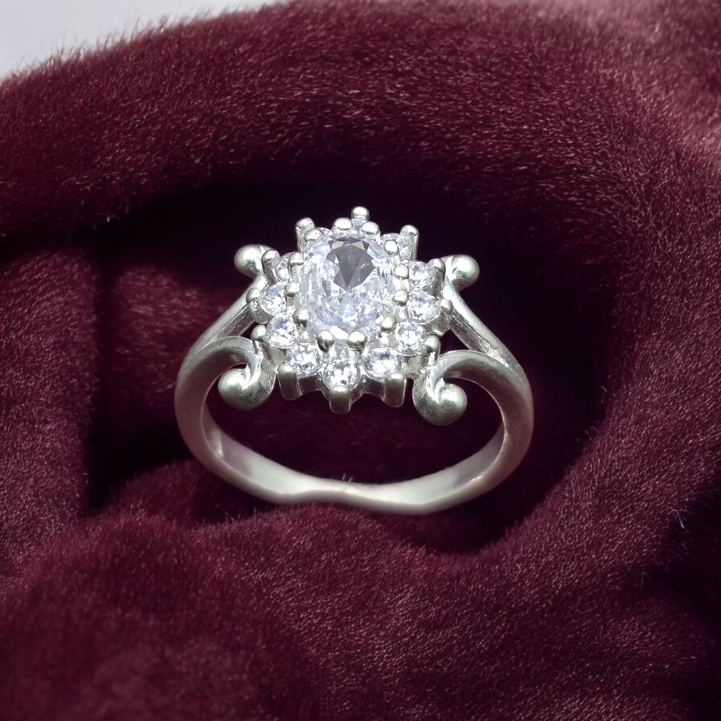 Floral Swirl Vintage Ladies Ring