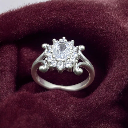 Floral Swirl Vintage Ladies Ring