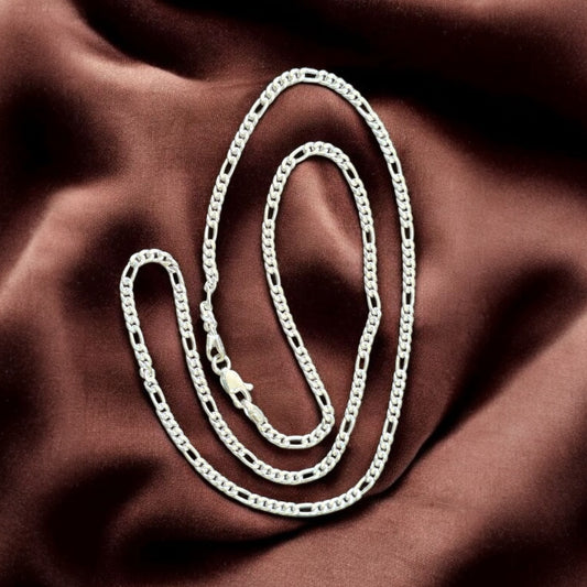 Men’s silver figaro chain 20 Inches