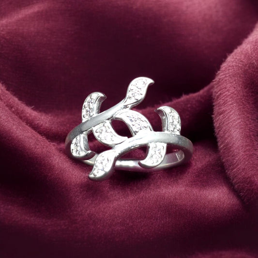 Leaf Curve Wrap  Ladies  Ring