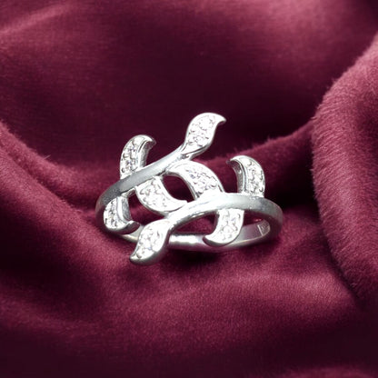 Leaf Curve Wrap  Ladies  Ring