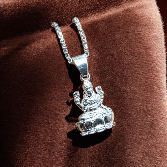 Lakshmi Devi Silver Pendant