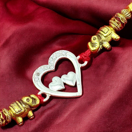 Traditional Silver Rakhi