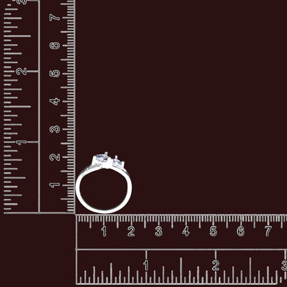 Twin Heart CZ  Ladies  Ring