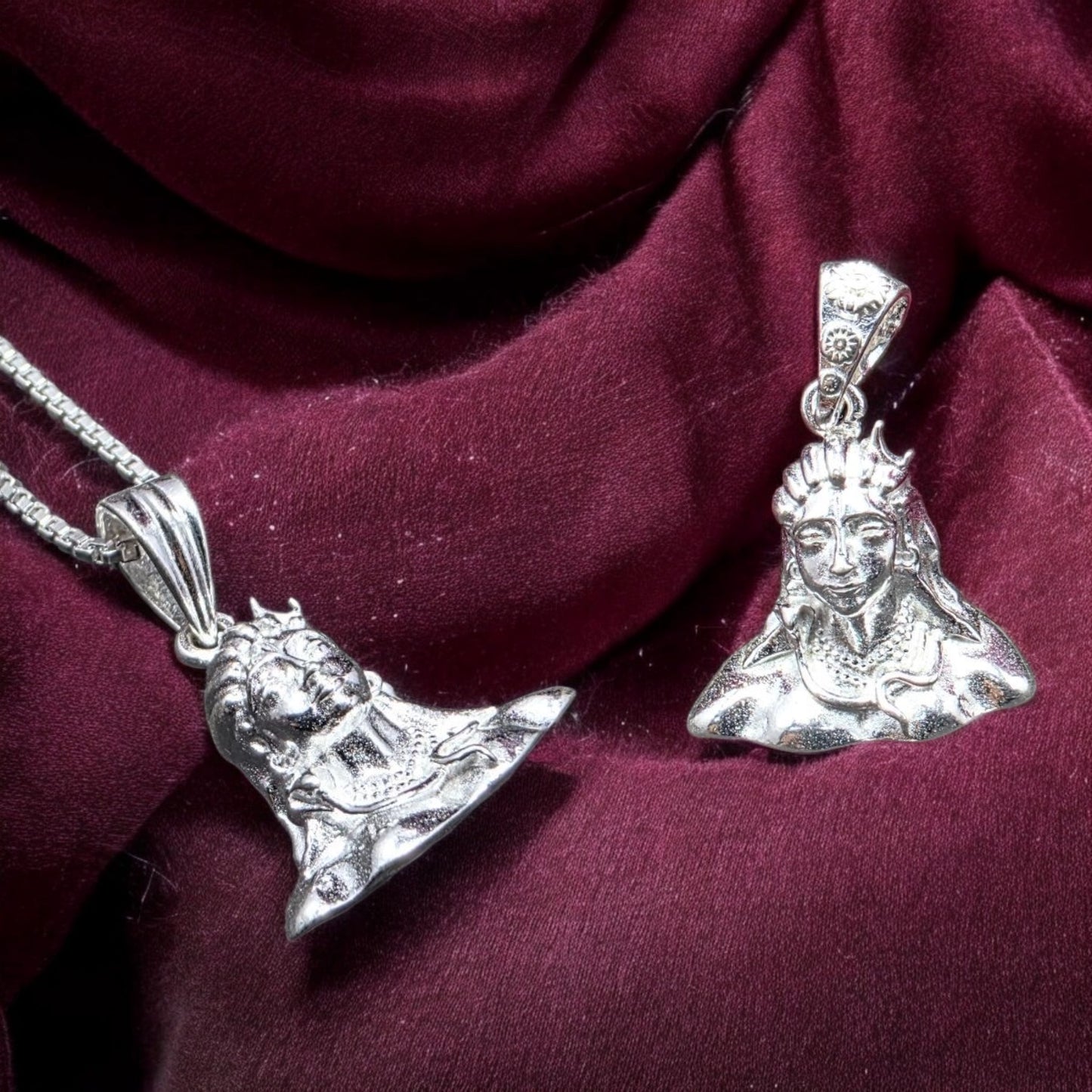 Lord Shiva (Adiyogi) Silver Pendant