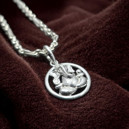 Lord Ganesh Silver Locket