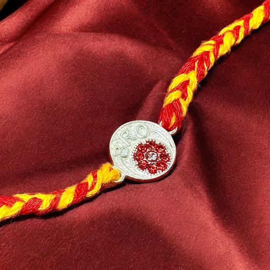 Traditional Silver Rakhi