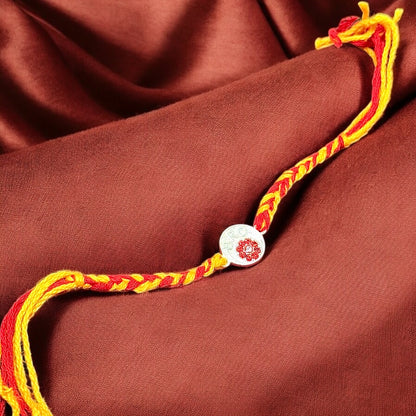 Traditional Silver Rakhi
