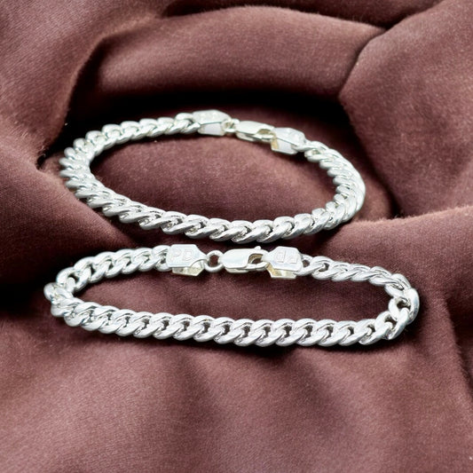 Men’s Heavy Silver Cuban Bracelet – Premium Edition