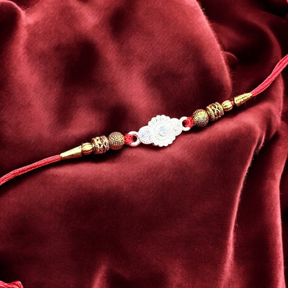 Traditional Silver Rakhi