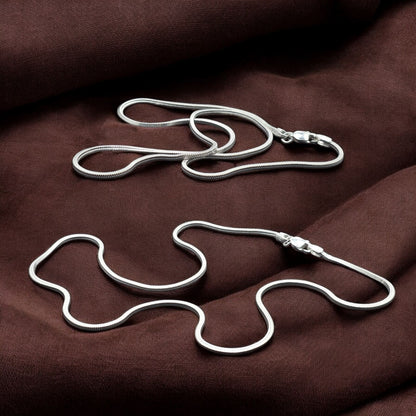 Silver Serpent Chain 20 Inches
